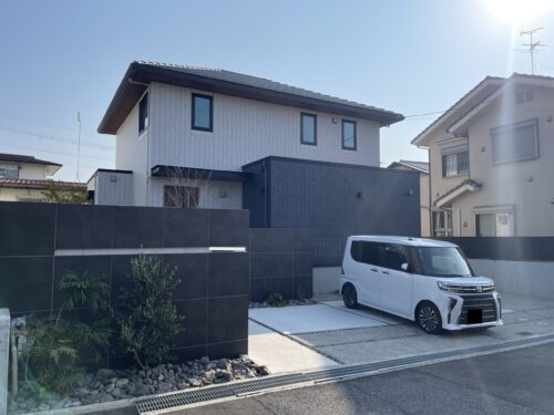堺市　新築工事　■モダンで上質な外構デザイン
