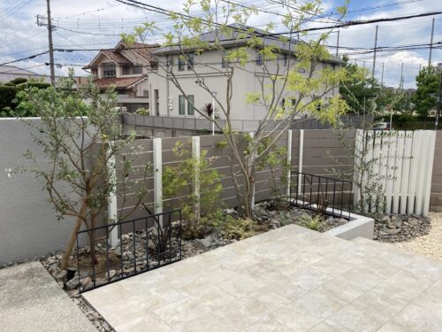 堺市　リガーデン工事　🔳　目線を気にせず、過ごせる庭空間