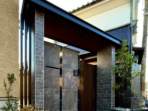 堺市　新築工事　■和風建築に合う和モダンな外構